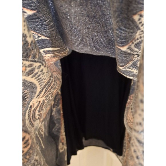 Anthropologie Maeve Eira Boho Sweater Dress Blue, Lace Pattern Long Sleeve Small - Picture 4 of 7